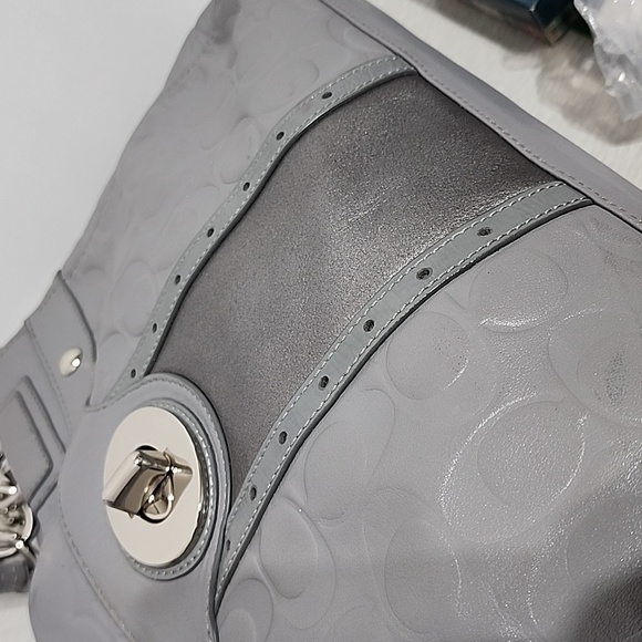 Coach Gray Handbag/Satchel - Picture 8 of 12
